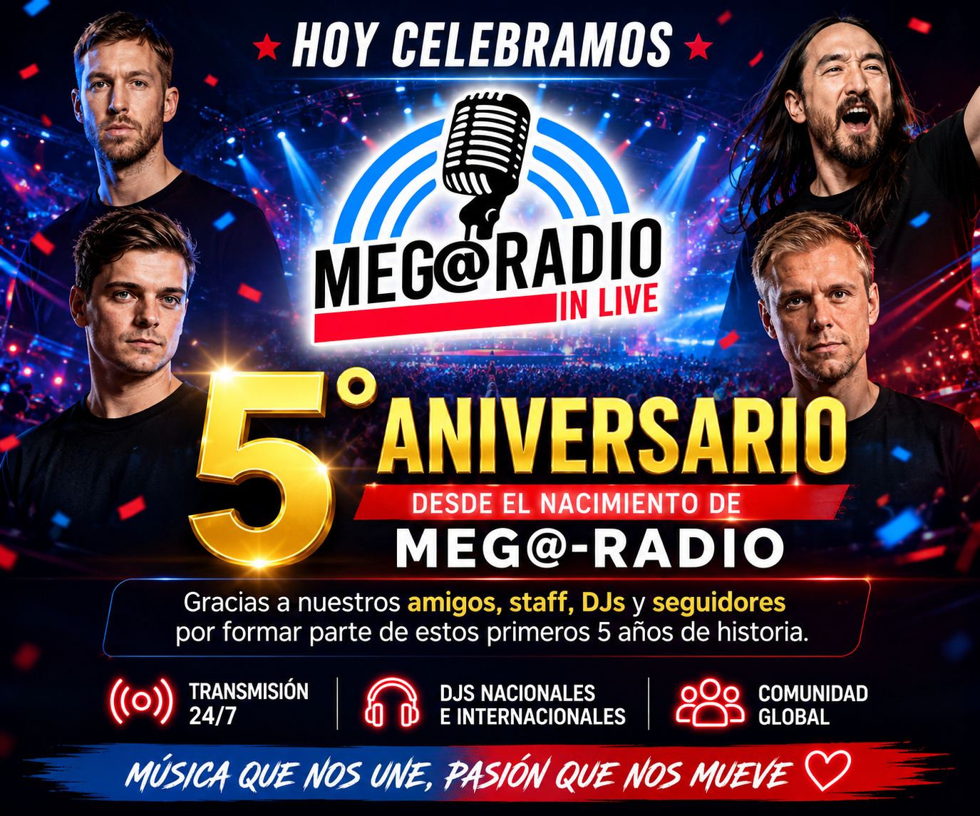 5 Aniversario MEG@-RADIO